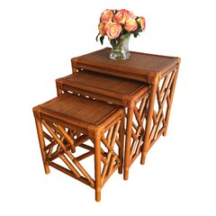 Rattan nest 2024 of tables